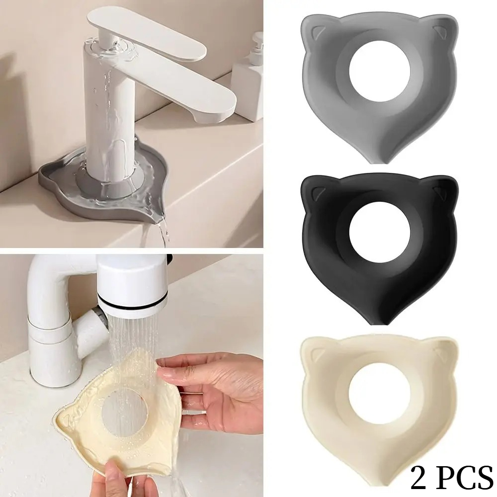 Silicone Tap Washer - 2 szt. Kreatywna mata odpływowa w