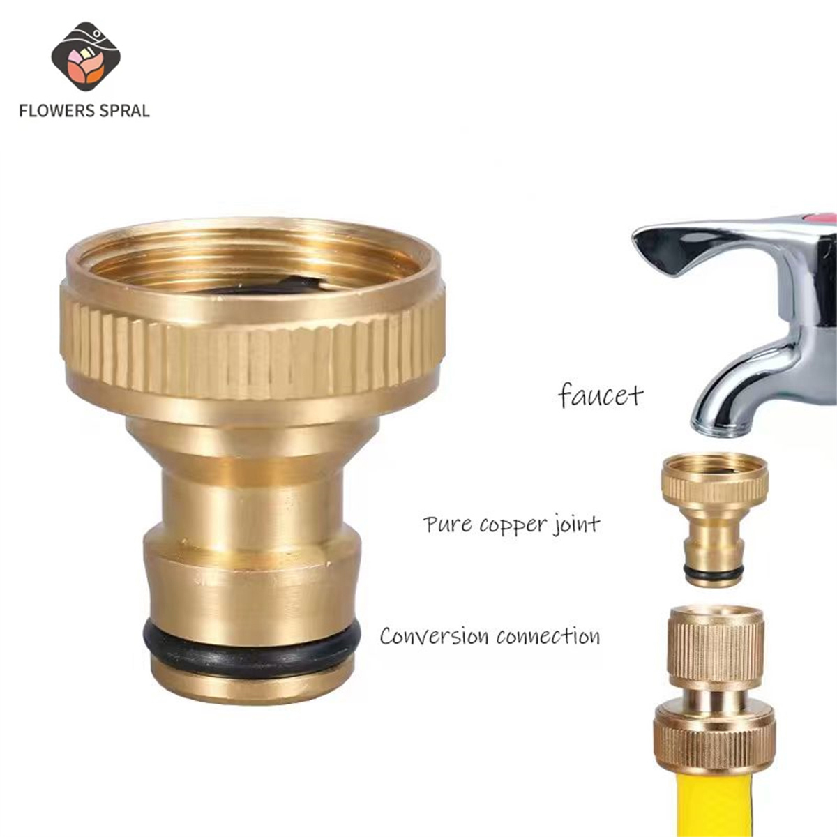 Compression Fitting Brass - Złączki do węża ogrodowego z gwintem
