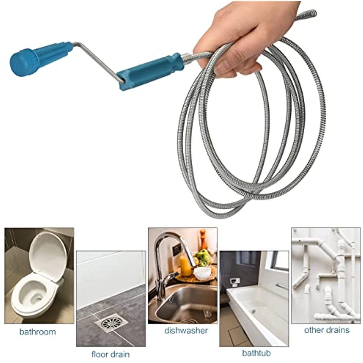 Drain Snake Flexible - Teleskopowy pręt do czyszczenia odpływów z
