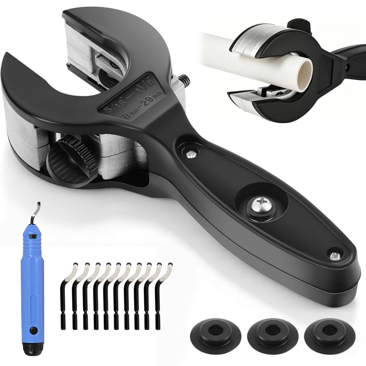 Pipe Cutter Ratchet - Zestaw noży do cięcia rur z