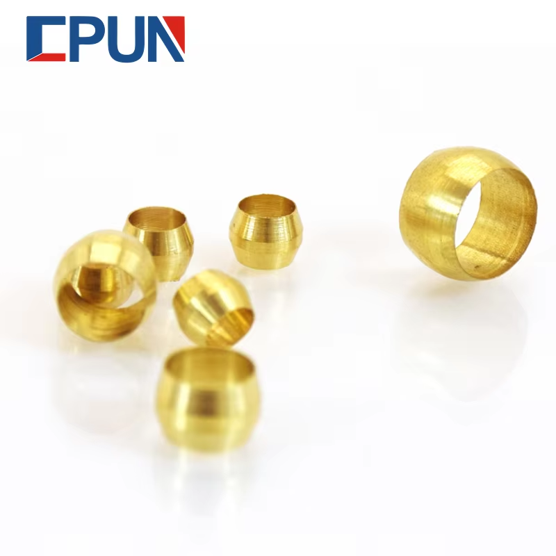 Compression Fitting Brass - 10 szt. Mosiężna tuleja stożkowa z