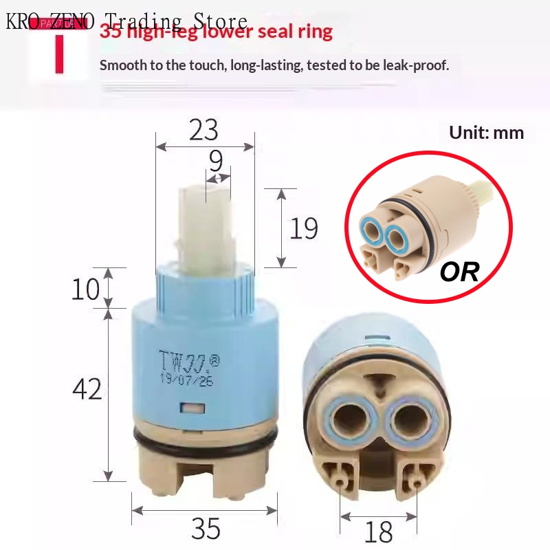 Basin Mixer Cartridge - 1 szt. Plastikowe ceramiczne wkłady ceramiczne