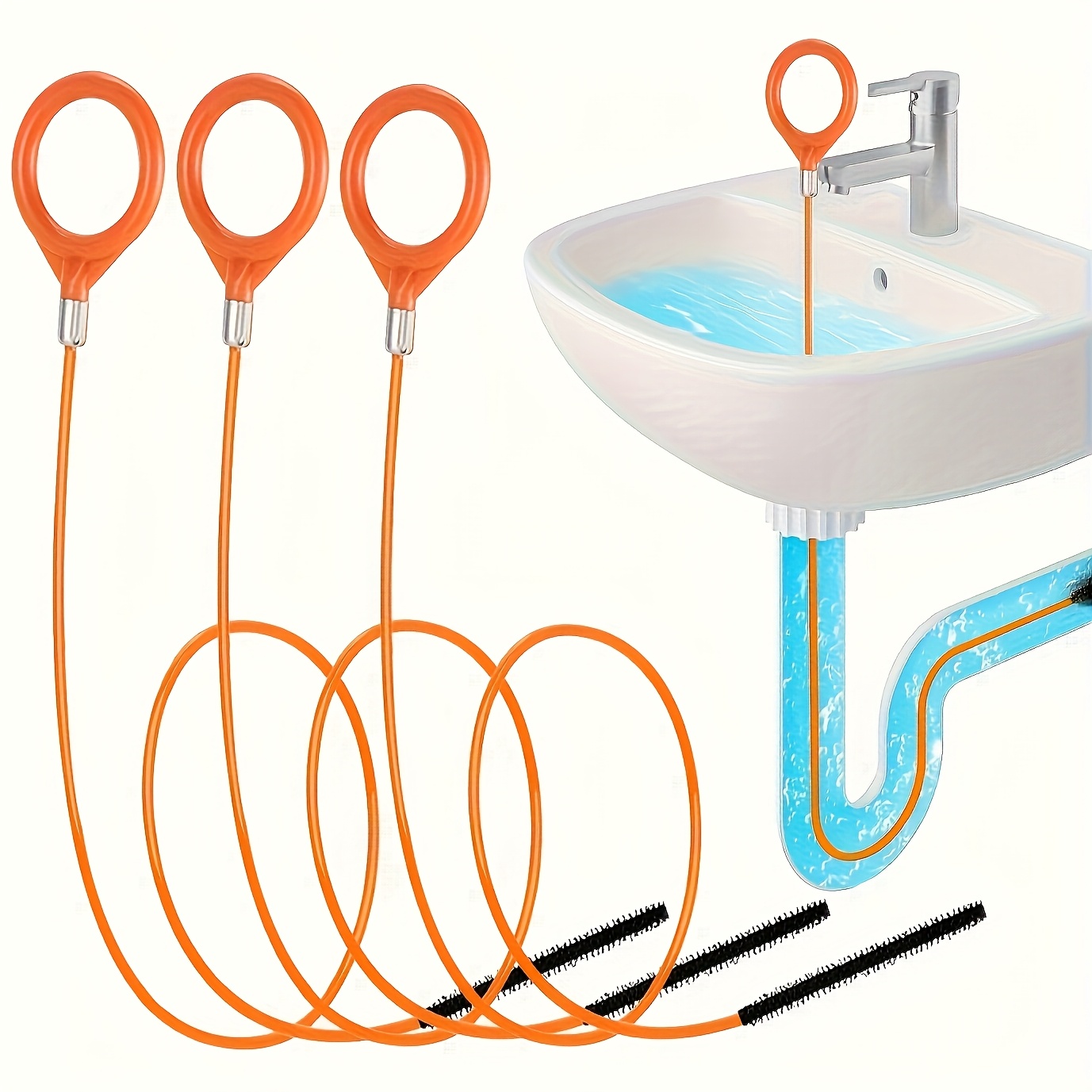 Drain Snake Flexible - Narzędzie do usuwania włosów z odpływu,