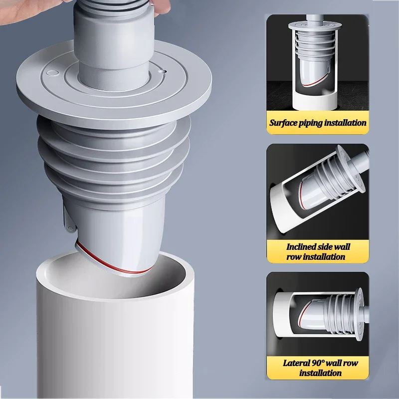 Drain Pipe Clip - Silikonowy pierścień uszczelniający do kanalizacji w