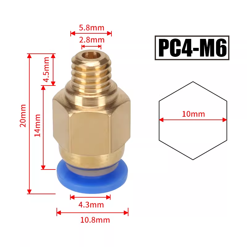 10 sztuk/partia Złączki pneuma – Ptfe Tape Thread recenzja i cena