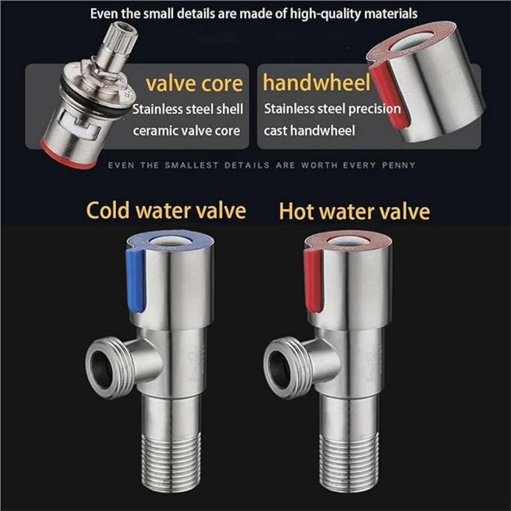 Zawór kątowy ze stali nierdzew – Toilet Fill Valve recenzja i cena