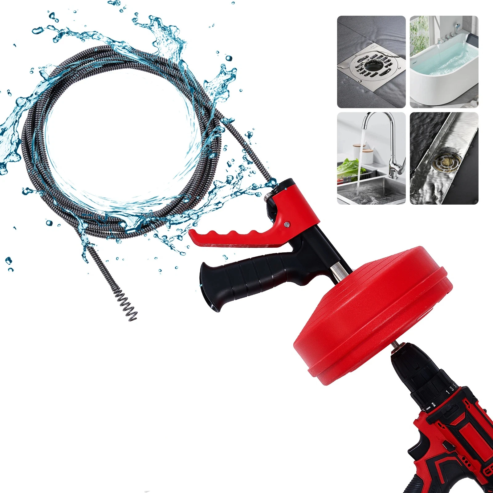 Profesjonalna spirala do rur,  – Drain Snake Flexible recenzja i cena