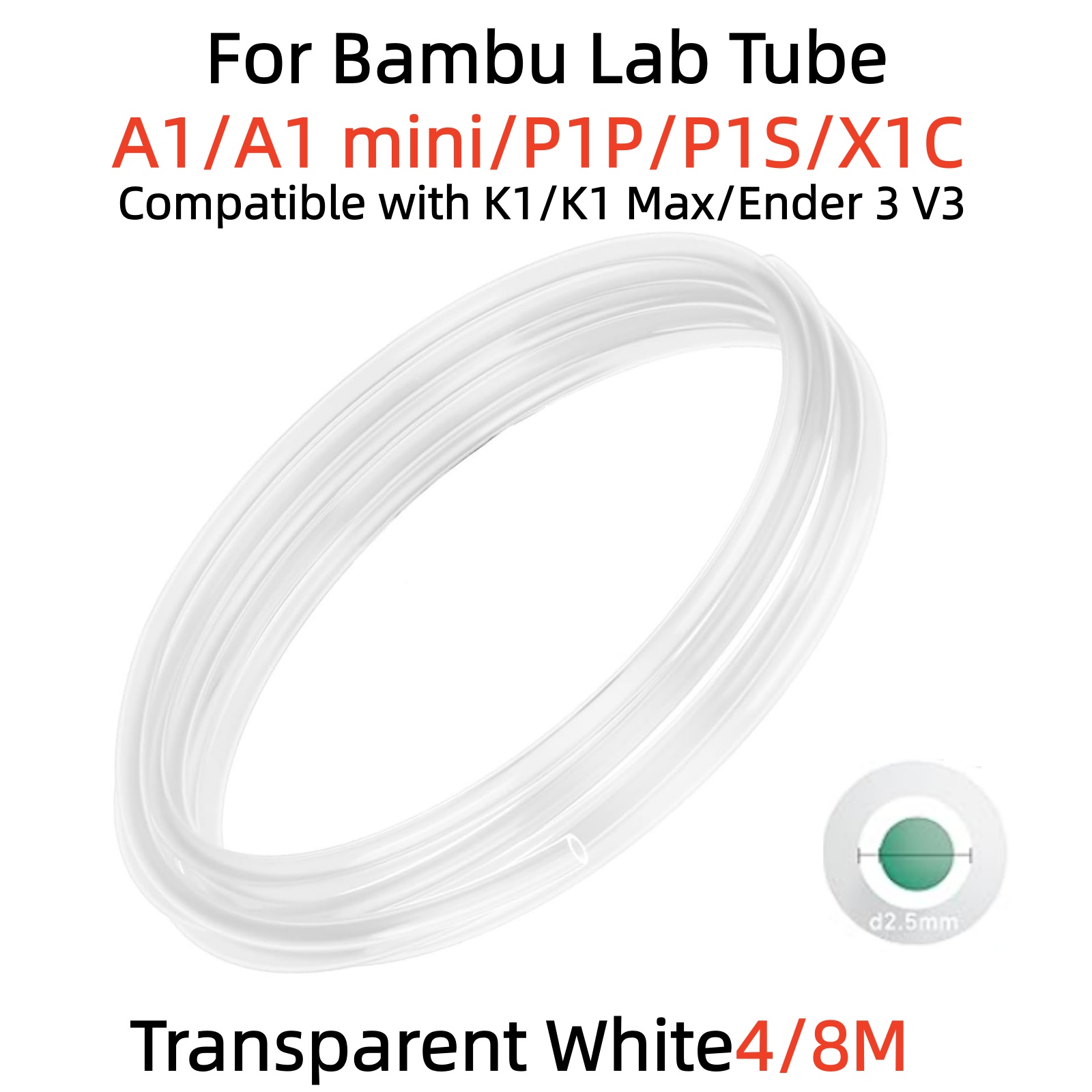 Rurka PTFE Bambu Lab P1P AMS A – Ptfe Tape Thread recenzja i cena